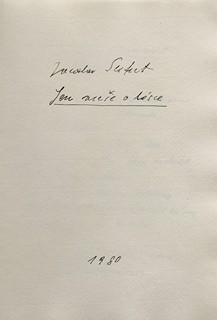 Vladimír Komárek (1928 - 2002) - Jaroslav Seifert Jen verše o lásce