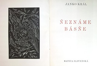Jozef G. Cincík (1909 - 1992) - Janko Kráľ: Ňeznáme básně
