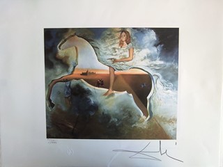 Salvador Dalí 1904 - 1989 - Equestri an portrait of carmen Bordiu