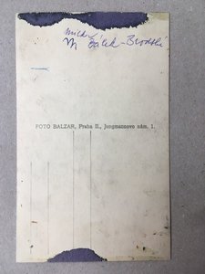 Balek Brodská Milka - podpis na fotografii