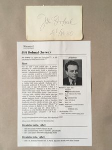 Dohnal Jiří - podpis na lístku