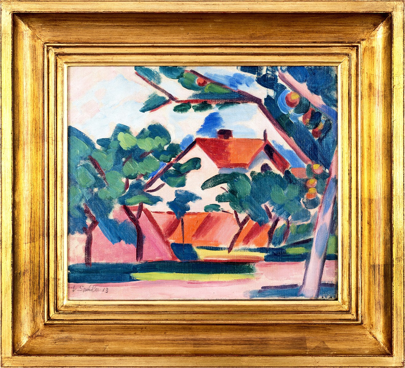 Václav Špála (1885 - 1946) - Ovocný sad (Krajina s domem)
