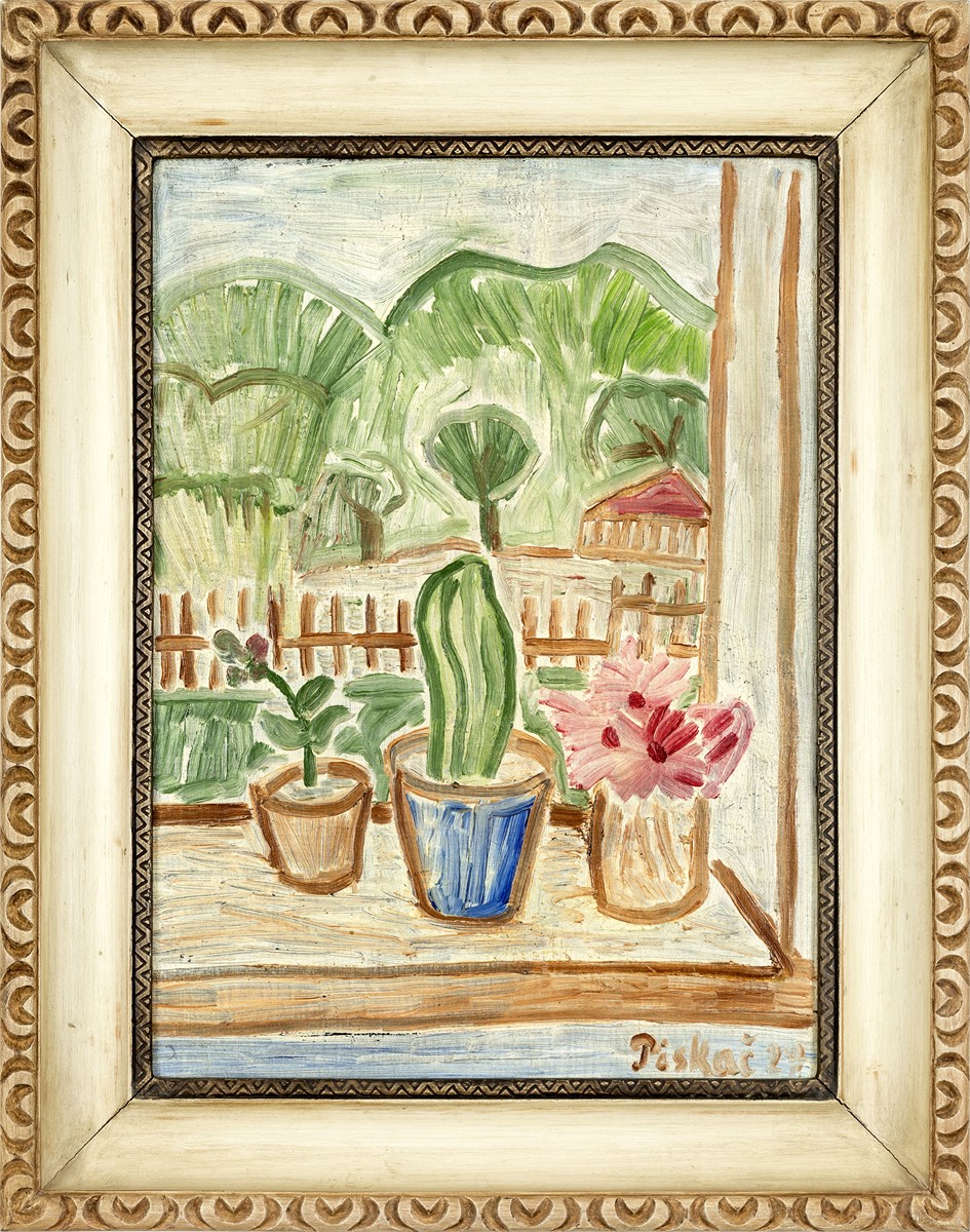 Bedřich Piskač (1898 - 1929) - Zátiší na okně