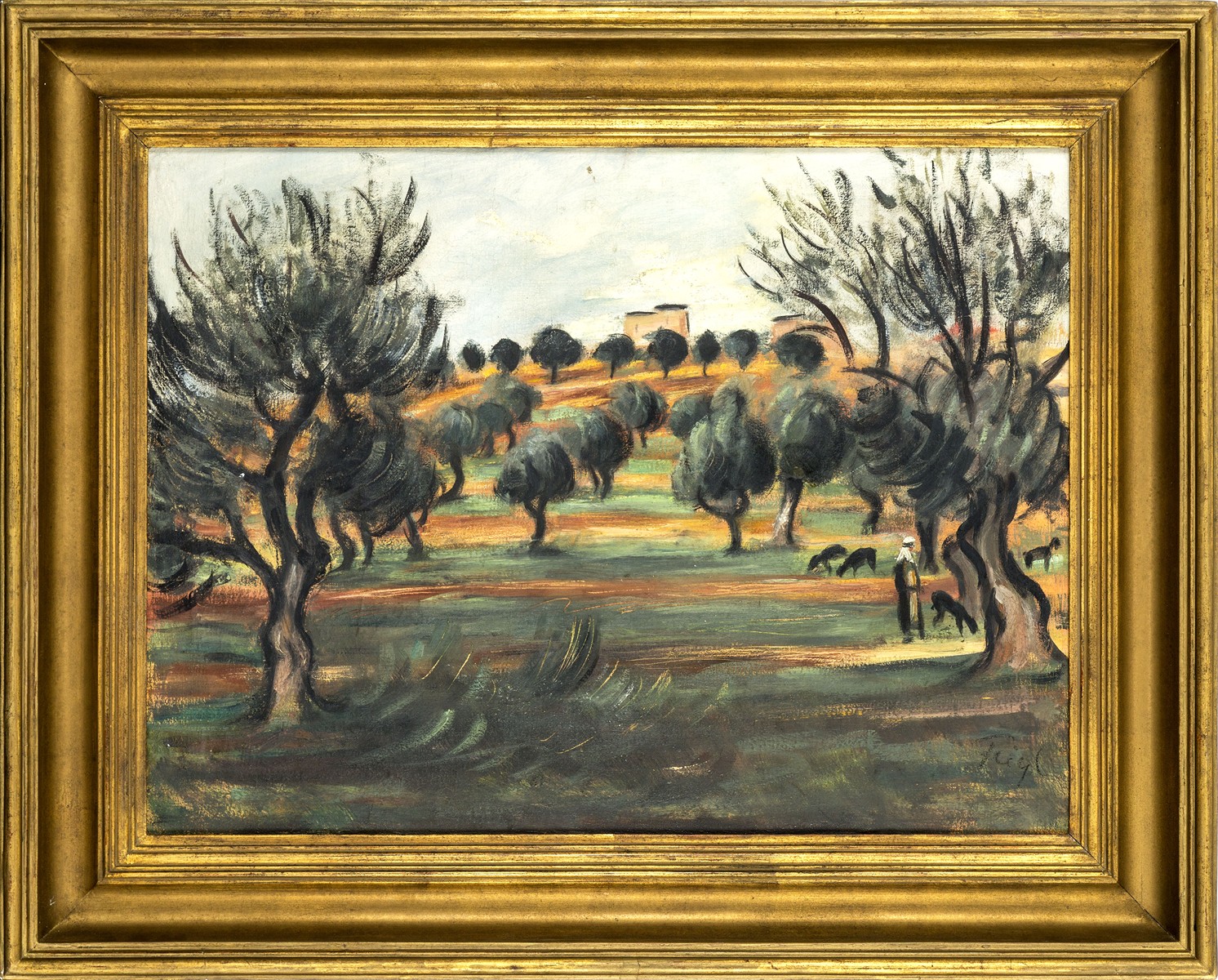 Bedřich Feigl (1884 - 1965) - Pastevec v olivovém háji