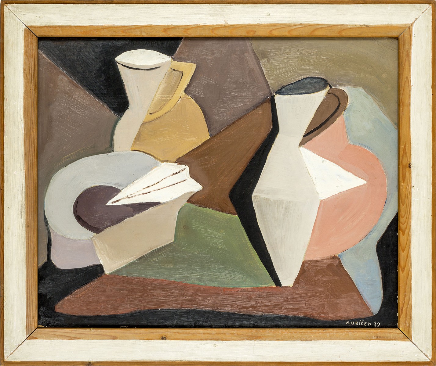 Jánuš Kubíček (1921 - 1993) - Kubistické zátiší (Zátiší)