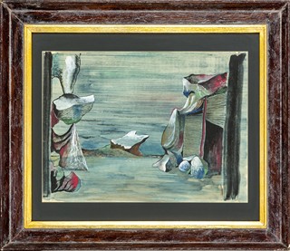 Alois Wachsman (1898 - 1942) - Surrealistická krajina