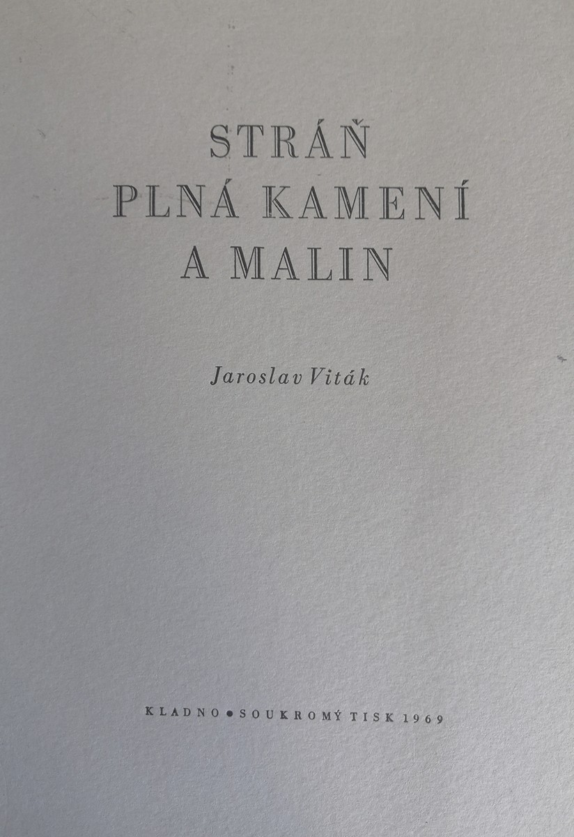 Jaroslav Viták - Stráň plná kamení a malin