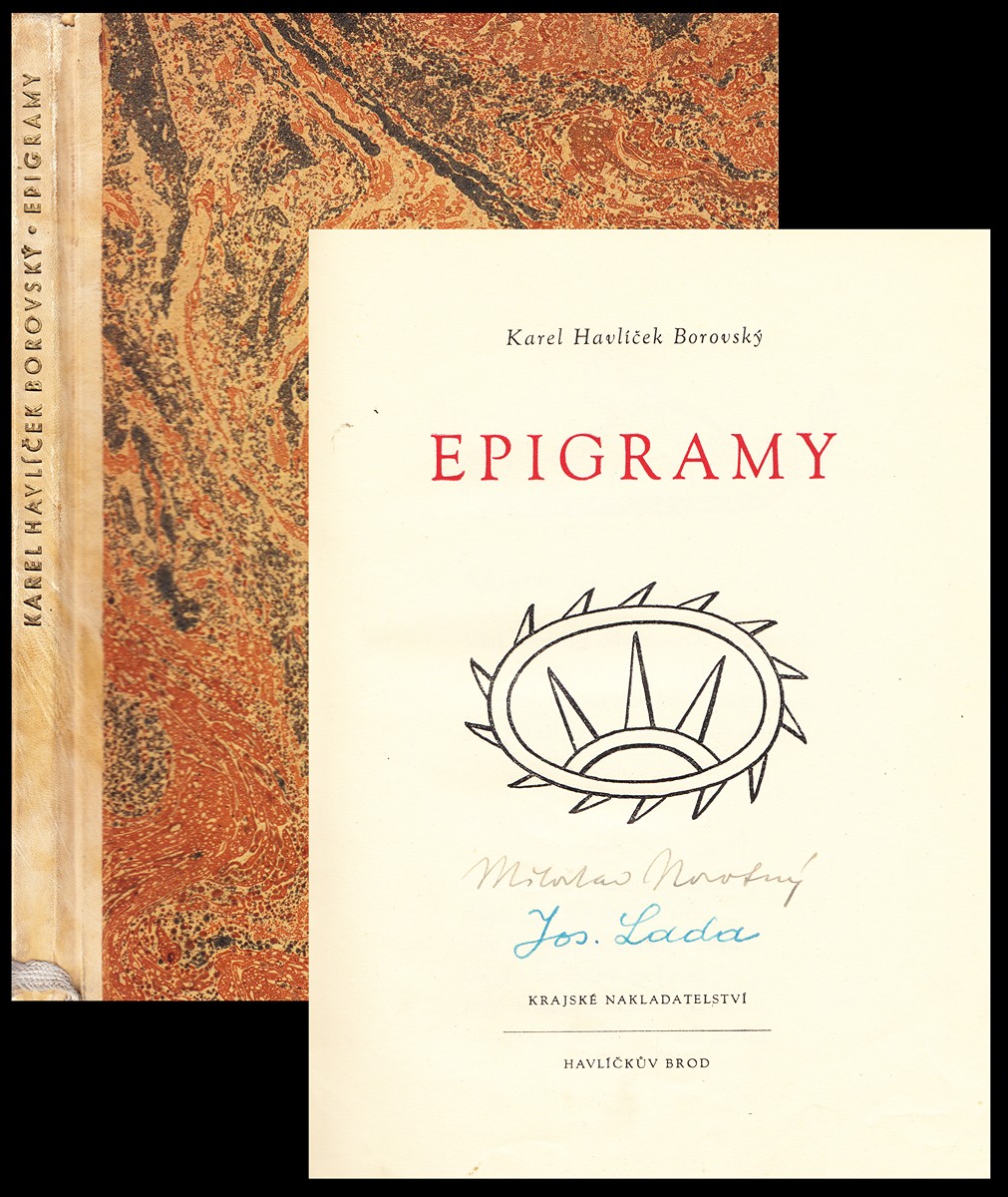 Josef Lada  (1887 - 1957) - K.H. Borovský: Epigramy