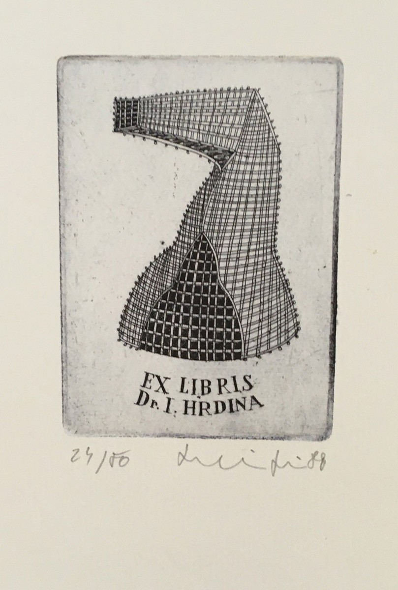 Jiří Mika  (1946) - Ex libris Dr. I. Hrdina