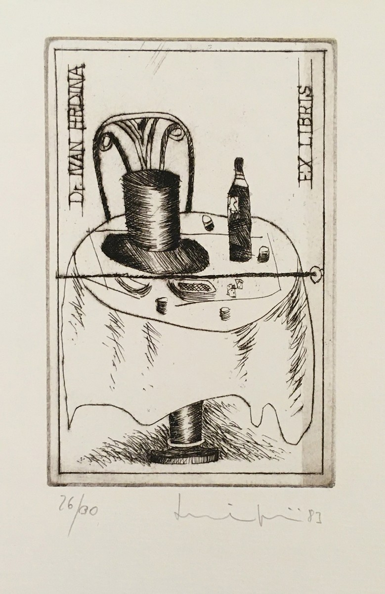 Jiří Mika  (1946) - Ex libris Dr. Ivan Hrdina