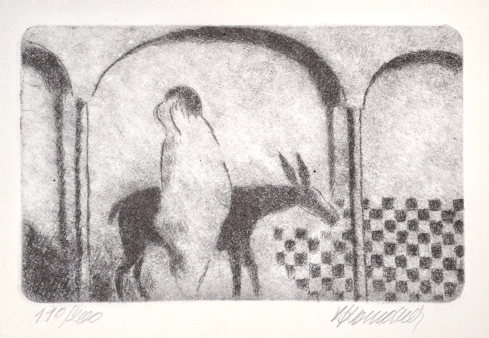 Vladimír Komárek (1928 - 2002) - Ježíš na oslátku