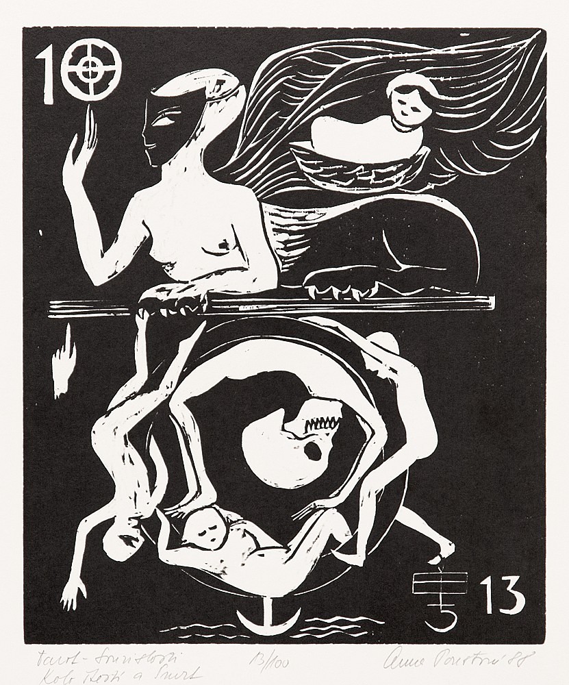 Anna Poustová (1940 - 2015) - Tarot - Souvislosti. Kolo štěstí a smrt