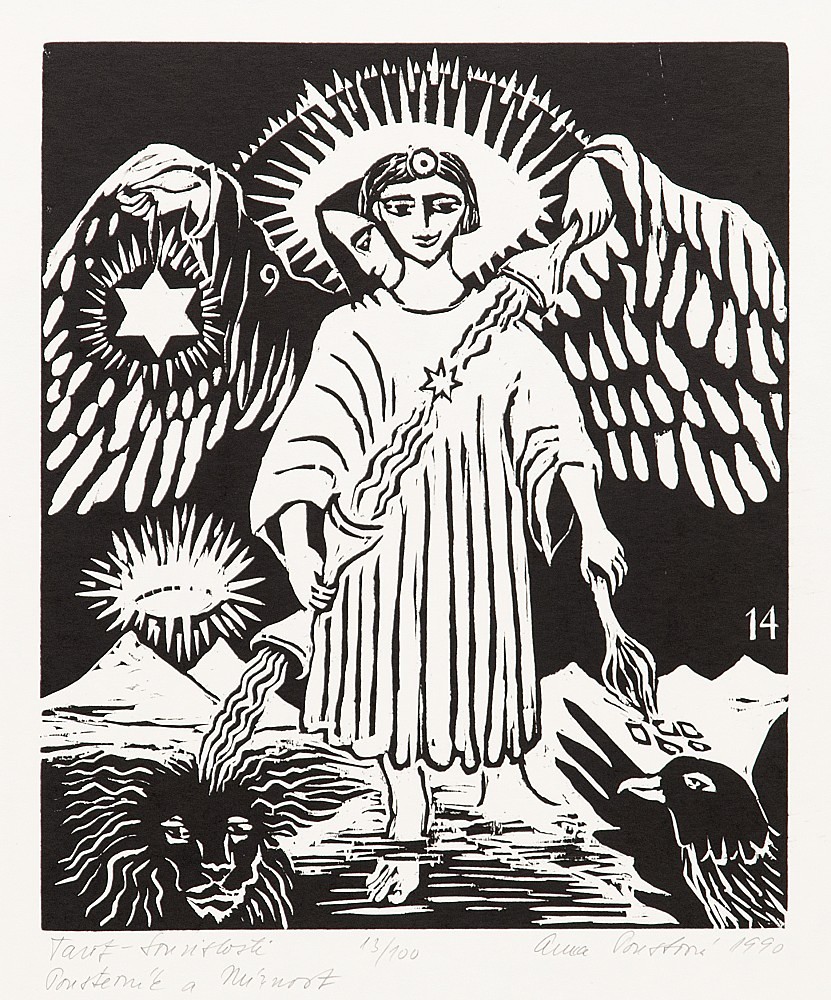 Anna Poustová (1940 - 2015) - Tarot - Souvislosti Poustevník a mírnost