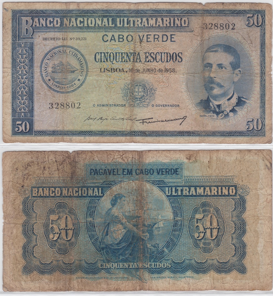 Cape Verde 50 Escudos 1958