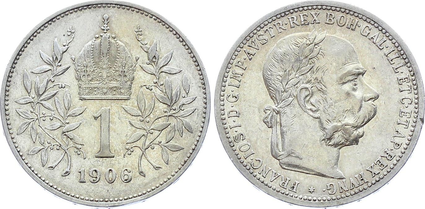 Austria 1 Corona 1906 RARE