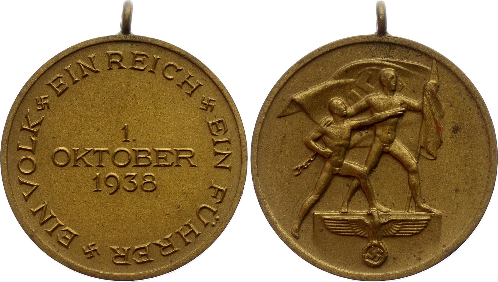 Germany - Third Reich Sudetenland Medal "Ein Reich, Ein Fuhrer, Ein Volk" 1938
