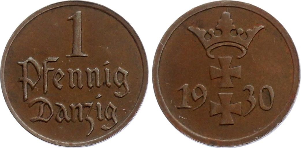 Danzig 1 Pfennig 1930