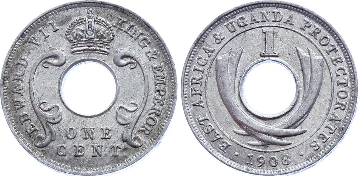 East Africa 1 Cent 1908 