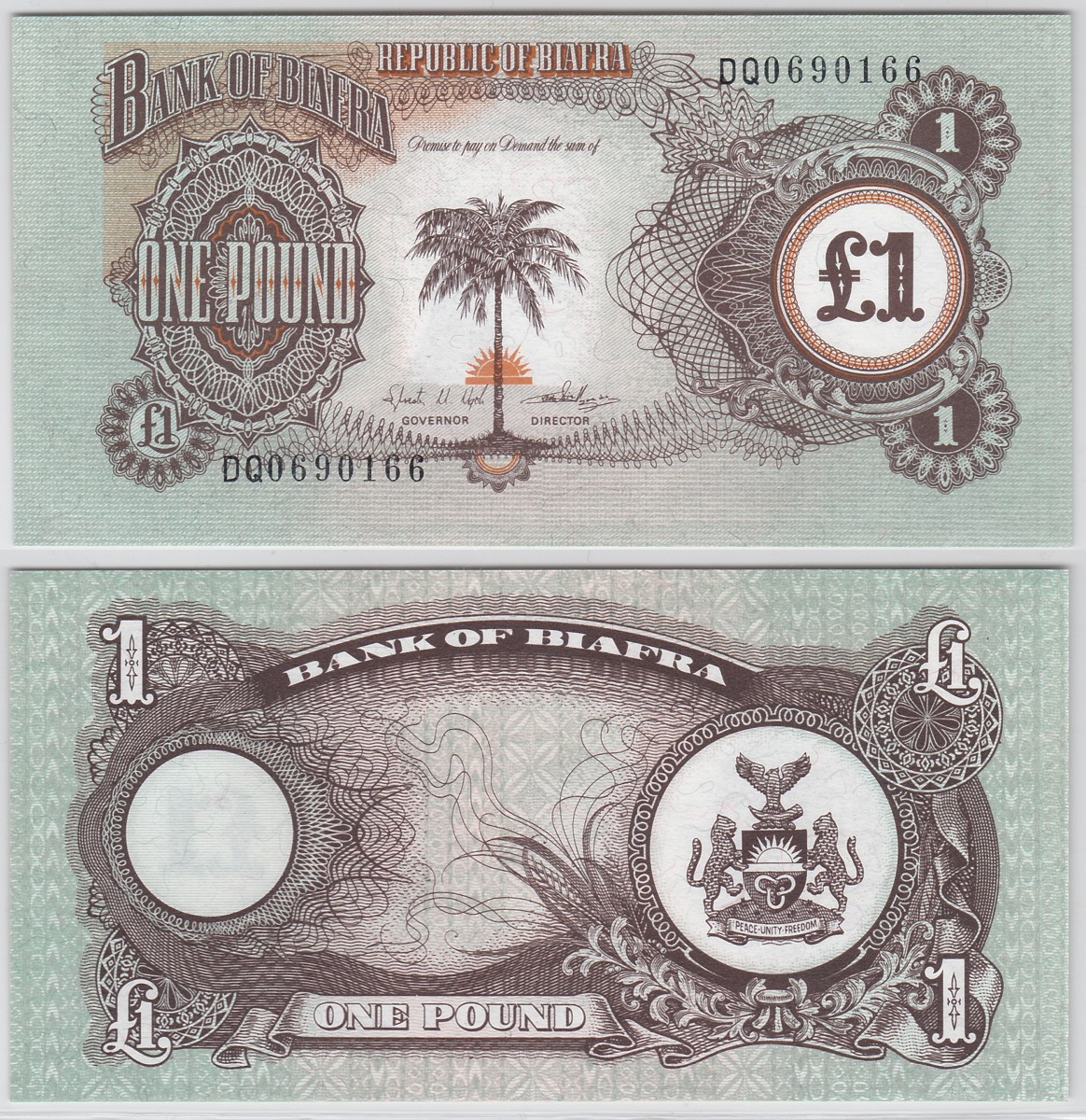 Biafra 1 Pound 1968-69