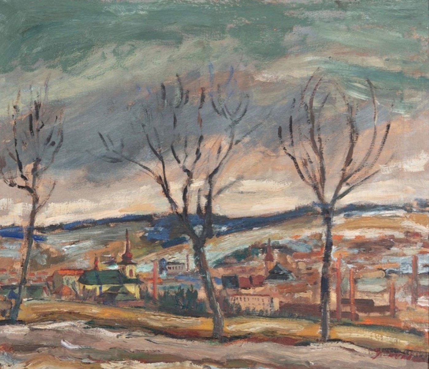 Jaroslav Hudec (1910 - 1995) - Pohled na město