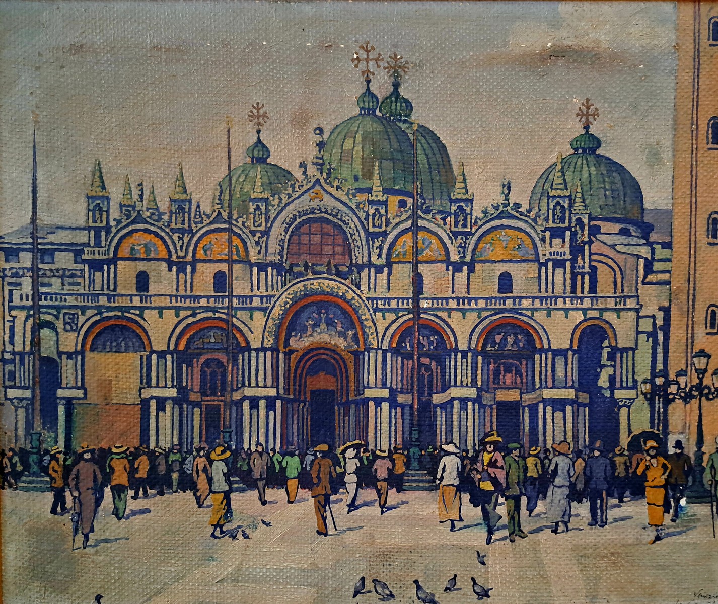 Karel Vavřina (1884 - 1929) - Benátky - Bazilika Sv. Marka