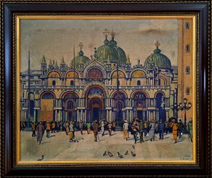 Karel Vavřina (1884 - 1929) - Benátky - Bazilika Sv. Marka