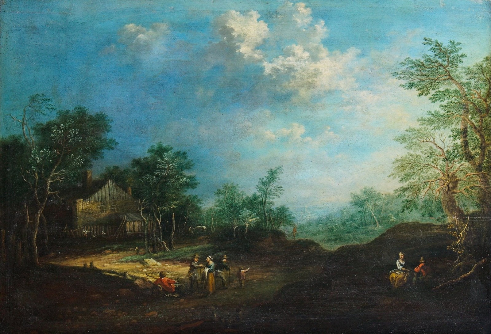 Jan Jakub Hartmann (1658 - 1736) - Krajina s figurální stafáží