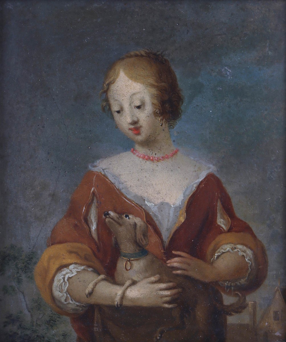 Norbert Grund (1717 - 1767) - Dívka se psem