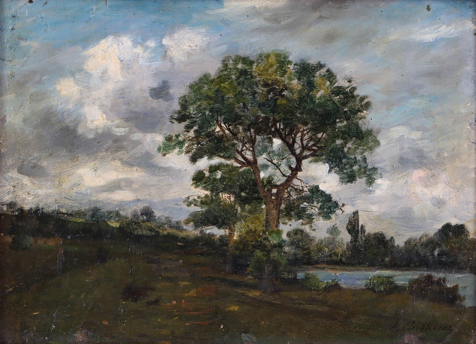 Antonín Chittussi (1847 - 1891) - Dub ve Fontainebleau