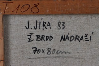 Josef Jíra (1929 - 2005) - Železný Brod - nádraží