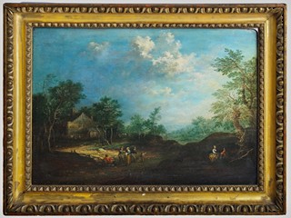 Jan Jakub Hartmann (1658 - 1736) - Krajina s figurální stafáží