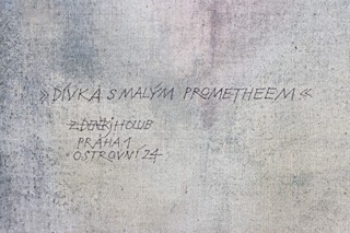 Zdeněk J. Holub (1927 - 1995) - Dívka s malým Prometheem