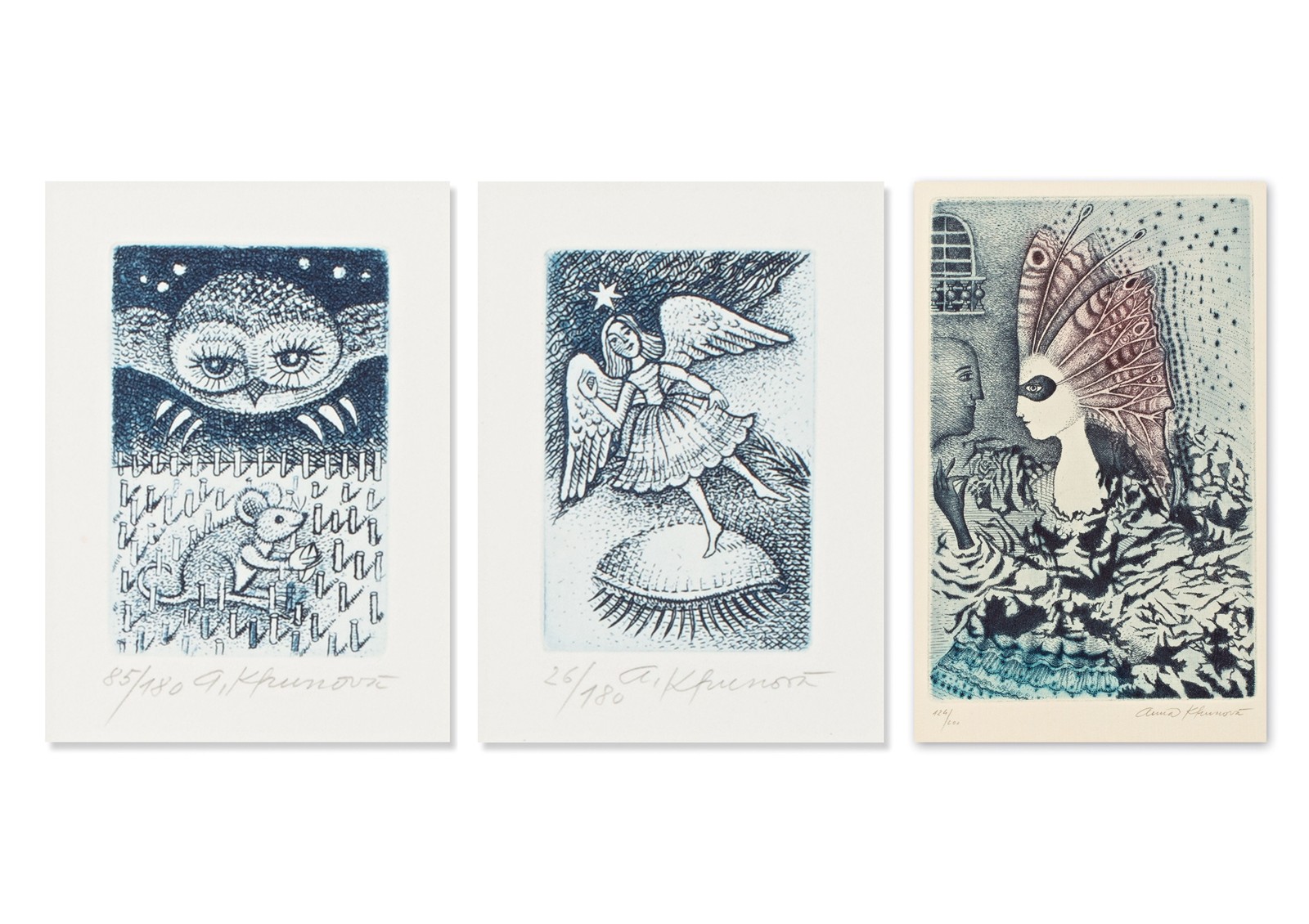 Khunová Anna (1946*) - Konvolut grafických listů