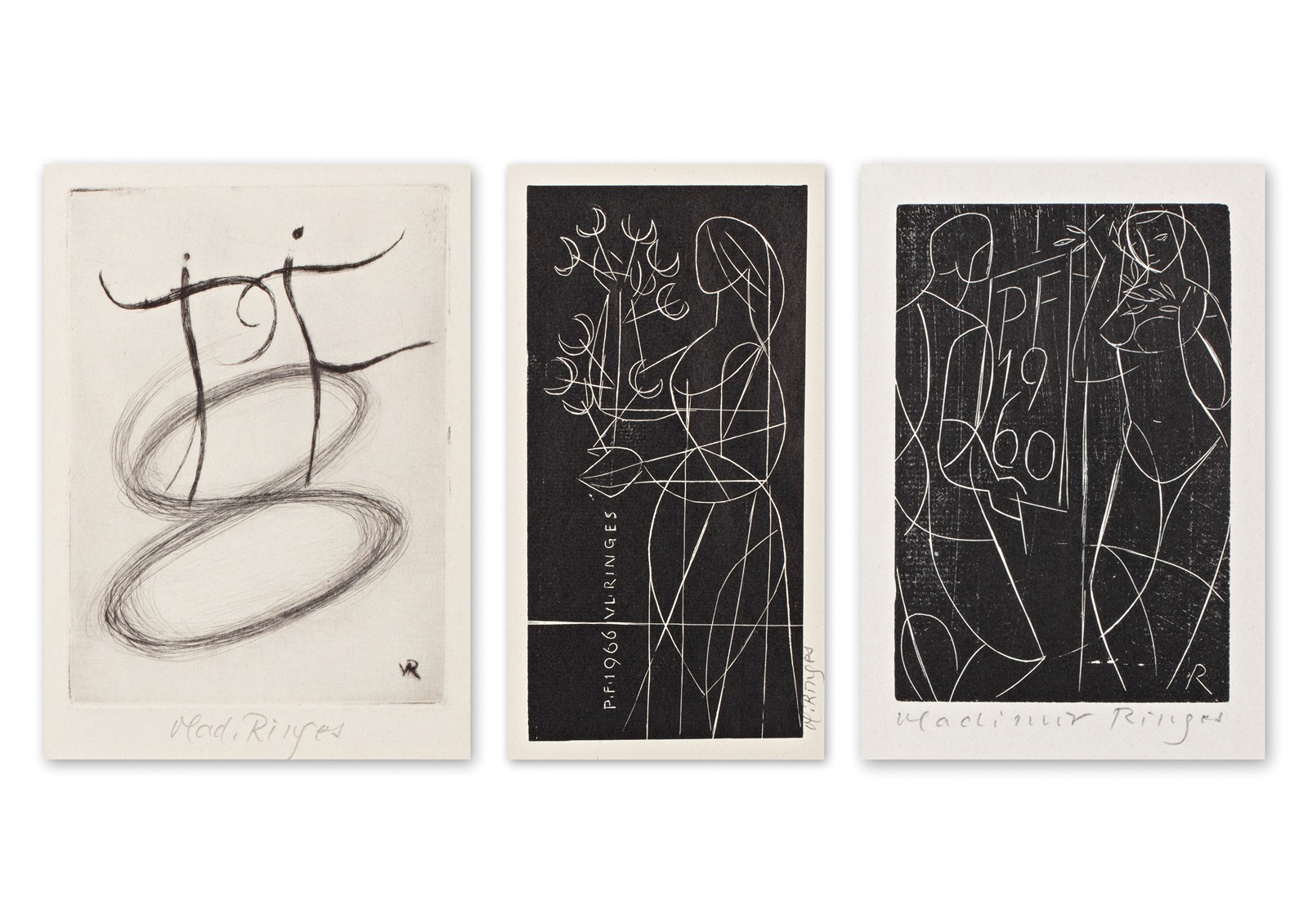 Ringes Vladimír (1911-1989) - Konvolut 3 grafických listů