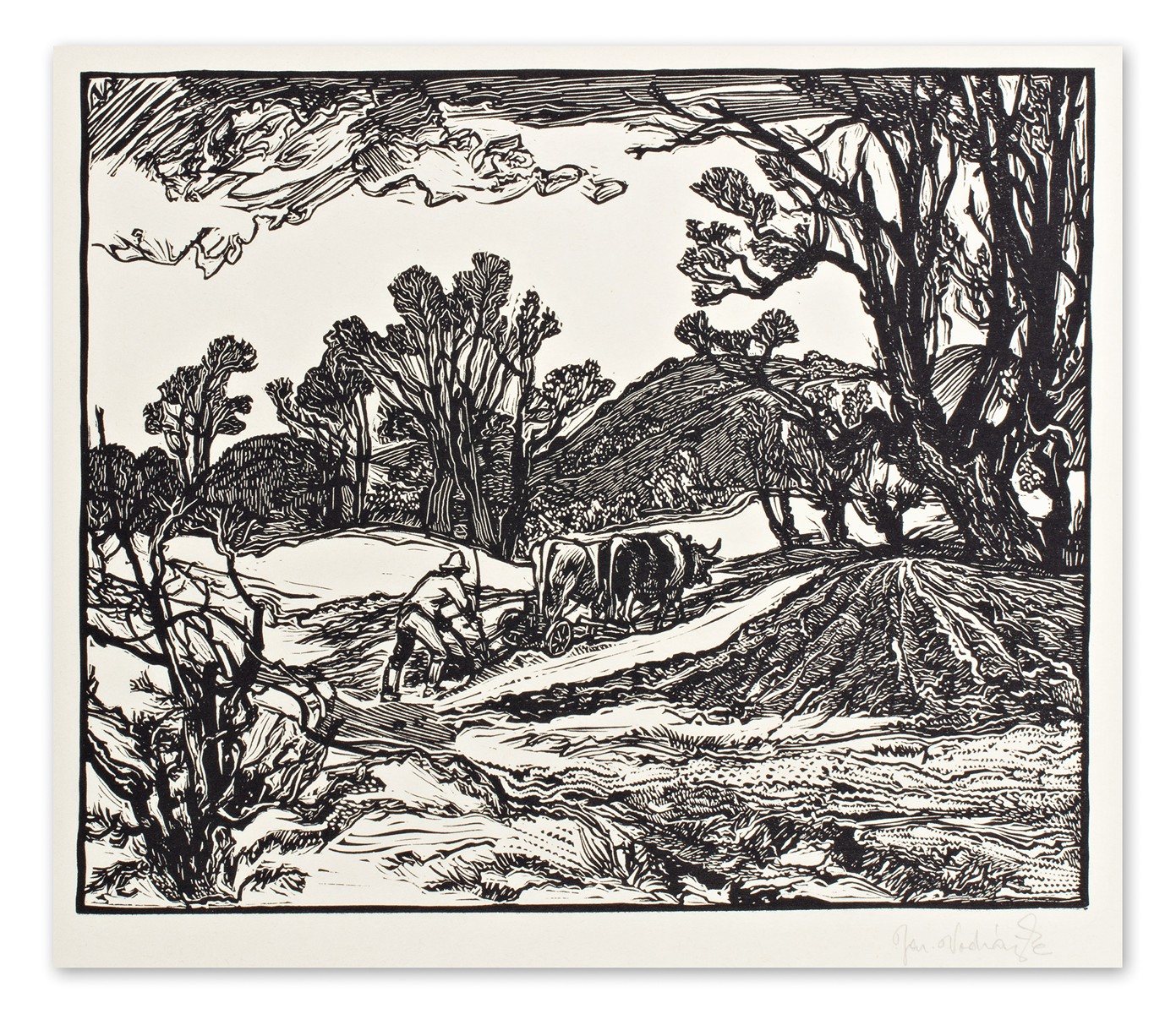 Vodrážka Jaroslav (1894-1984) - Oráč