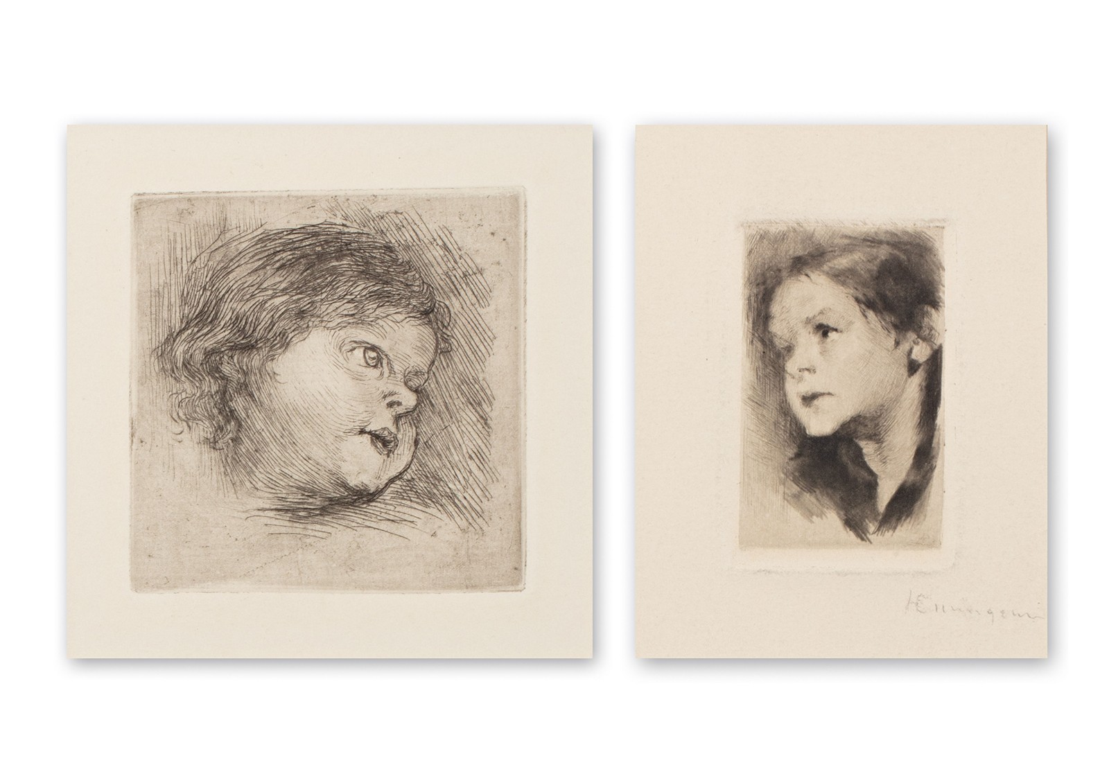 Emingerová Helena (1858-1943) - Konvolut 2 grafických listů