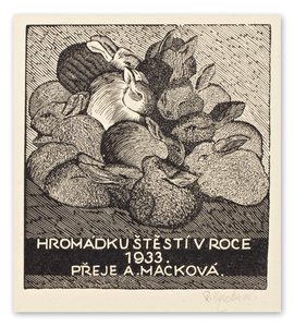 Macková Anna (1887-1969) - Konvolut 14 grafických listů