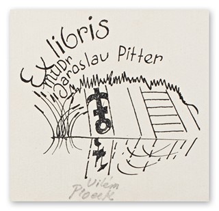 Plocek Vilém (1905-2001) - Ex libris MUDr. Jaroslav Pitter