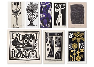 Šváb Jaroslav (1906-1999) - Konvolut 8 grafických listů