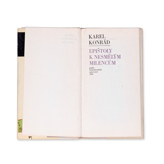 František Tichý (1896 - 1961) - Konrád Karel | Epištoly k nesmělým milencům