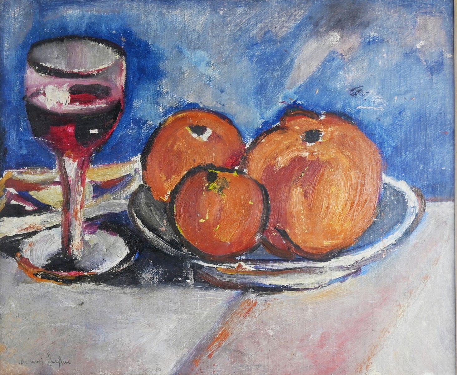 Bořivoj Žufan (1904-1942) - Zátiší s jablky