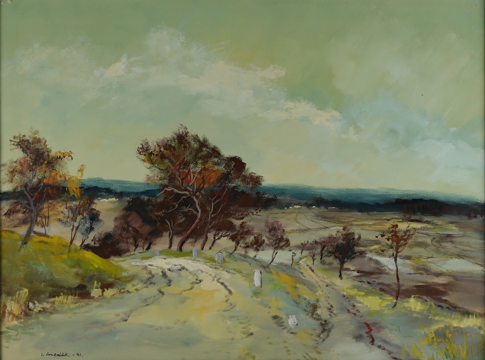 Josef Vondráček (1906-1983) - Na podzim u Přelouče