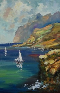 Ivan Kulheim (1940-) - Pobřeží na Malorce