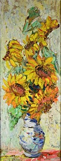 Leopold Musil (1920-1997) - Slunečnice ve váze