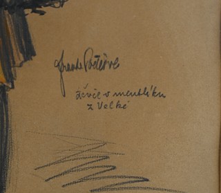 František Podešva (1893-1979) - Děvče v mentlíku z Velké