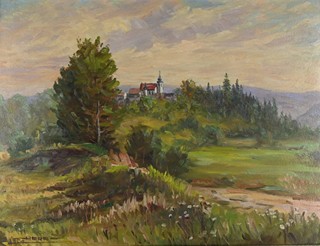 František Hora (1913-2004) - Pohled na zámek