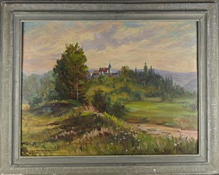 František Hora (1913-2004) - Pohled na zámek