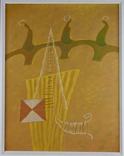 Oldřich Holíček (1921-1993) - Plovárna u Karlova mostu