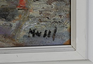 Leopold Musil (1920 - 1997) - Lodě v přístavu v Dieppe