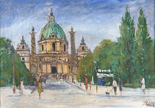 Jindřich Stehlík (1905-1991) - Kostel sv. Karla ve Vídni